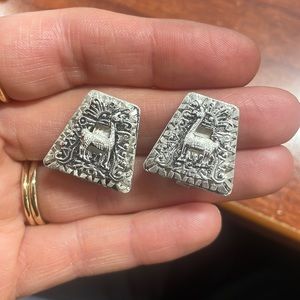 925 Llama Clip on Earrings